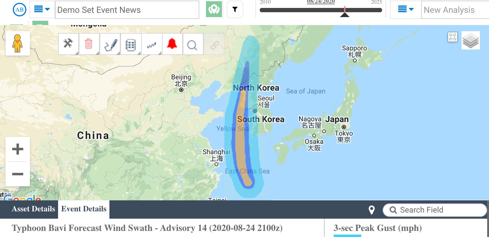Typhoon Bavi 2020
