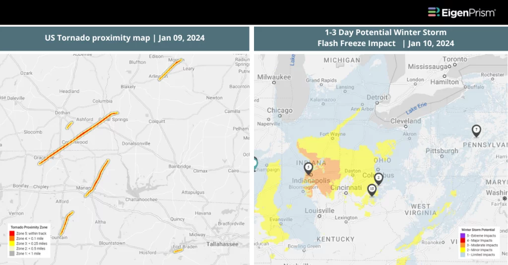 Severe Winter Storm Creates Weather Chaos in Different States with Multiple Hazards