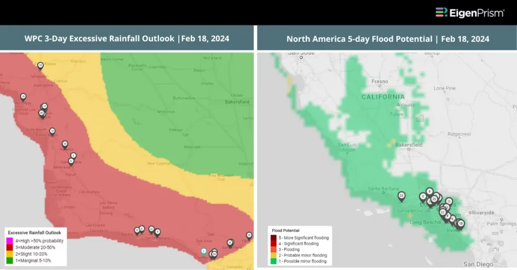 California Faces Flood Risks from Another Approaching Atmospheric River