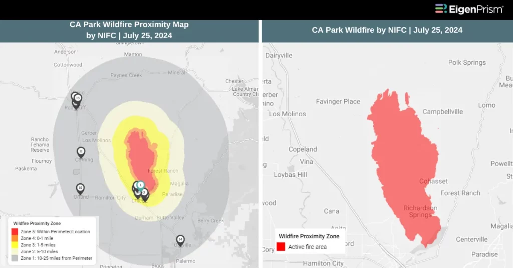 Park Fire Becomes California’s Largest Wildfire of 2024 in Just Two Days, Arson Alleged