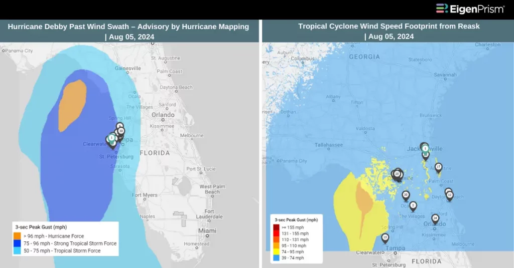 Tropical Storm Debby Intensifies to Category 1 Hurricane, Threatens Florida with Heavy Rain and Flooding