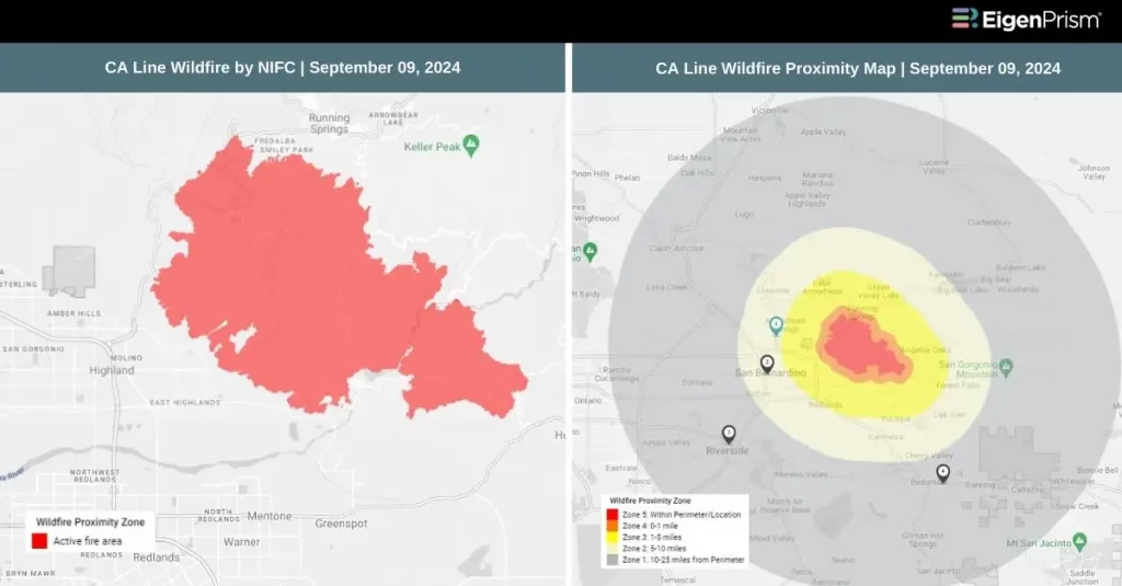 Line Fire Rages in Southern California