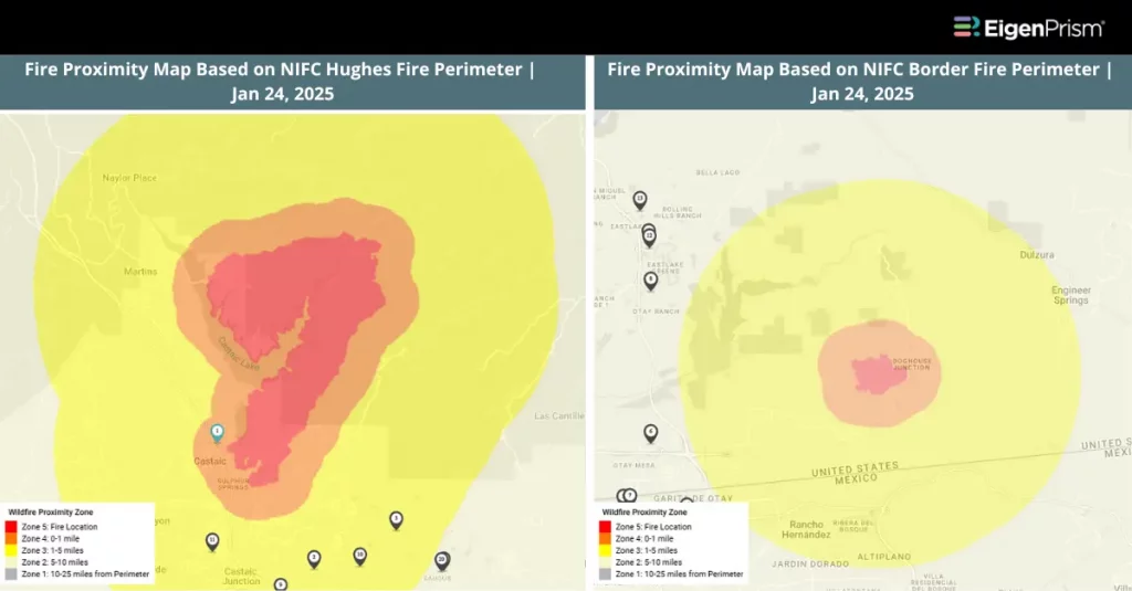 Hughes Fire and Border Fire