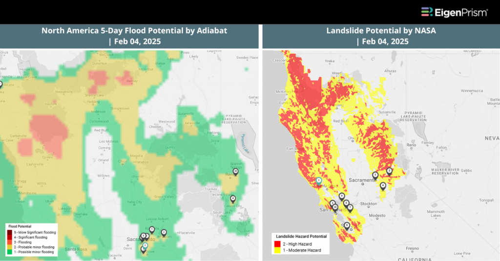 Atmospheric River Slams California with Floods, Mudslides, Intense Rain & Snow